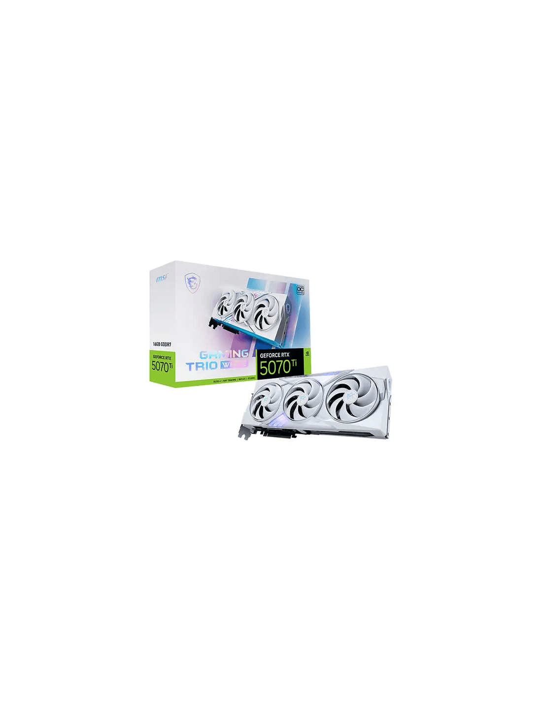 Carte graphique RTX 5070 Ti White MSI GeForce