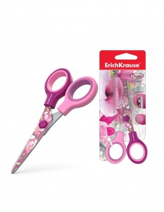 Ciseaux ErichKrause® Junior Decor Magnolia avec impression sur lames - 13 cm (14598)