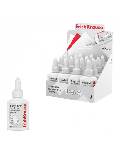 Colle PVA blanche ErichKrause® Standard - 40 ml (48721) Colle PVA blanche ErichKrause® Standard - 40 ml (48721)