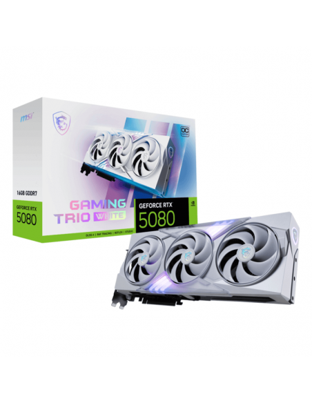 RTX 5080 White – Carte Graphique Gamer MSI GeForce 16G GAMING TRIO OC(912-V531-049) RTX 5080 White – Carte Graphique Gamer MSI GeForce 16G GAMING TRIO OC(912-V531-049)