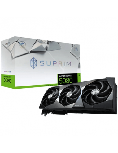 MSI RTX 5080 16G SUPRIM SOC Carte Graphique Gamer(912-V531-009)