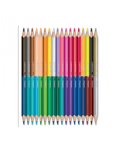 Pack de 18 Crayons MAPED couleurs Duo (829601)