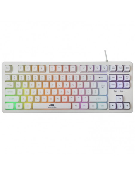 Baracuda Clavier Gamer BGK-01124 Krill RGB Blanc(BGK-01124-WH) Baracuda Clavier Gamer BGK-01124 Krill RGB Blanc(BGK-01124-WH)