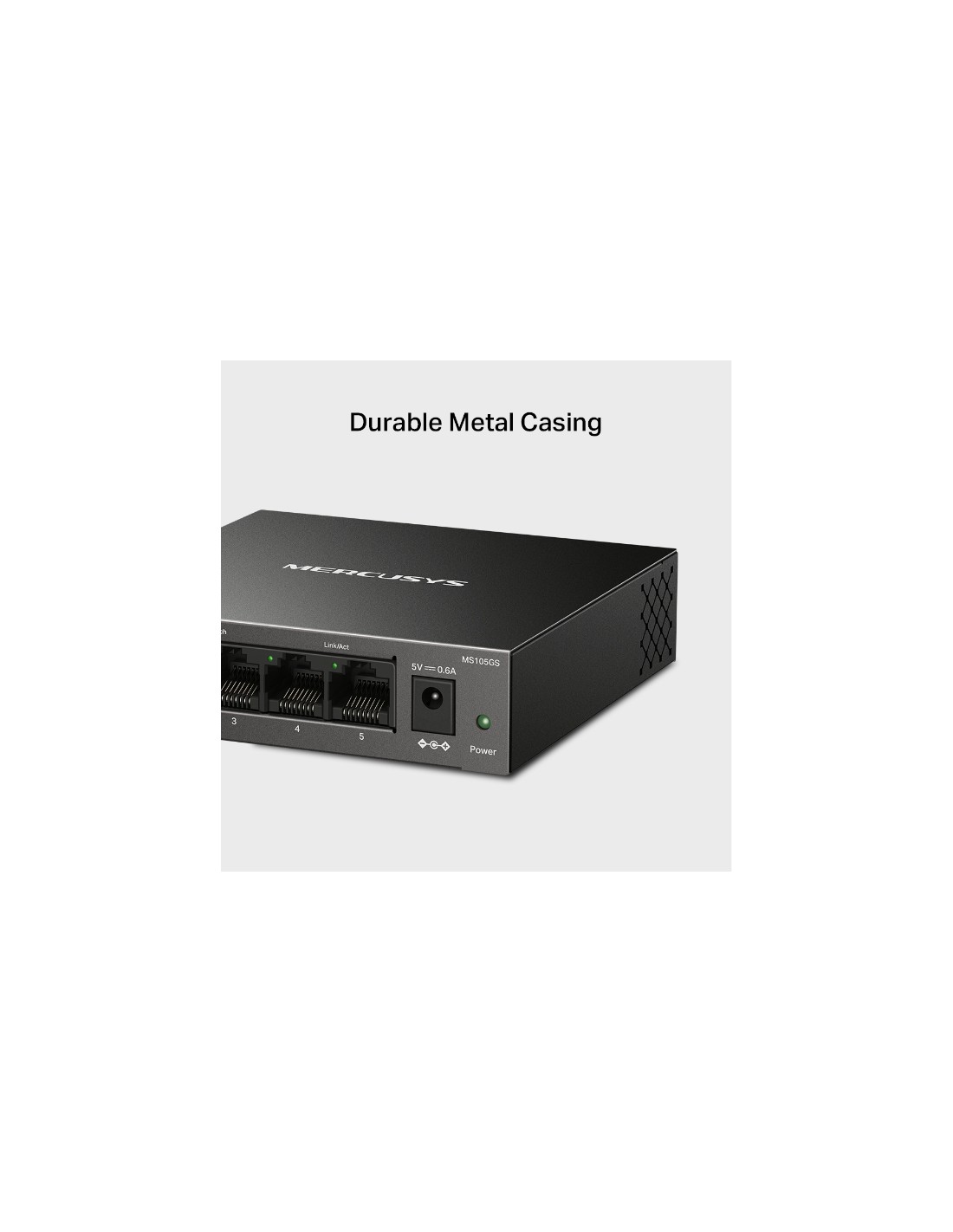 Switch 5 ports Gigabit avec auto négociation et auto MDI/MDIX