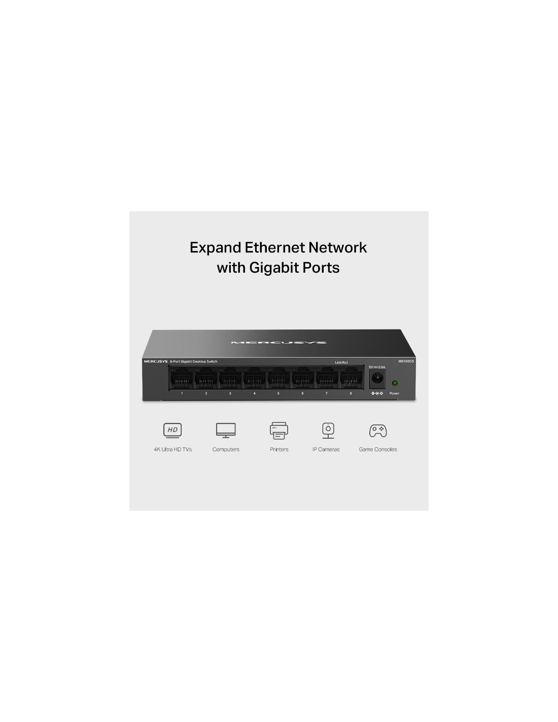 Normes IEEE supportées par Switch 8 ports Gigabit