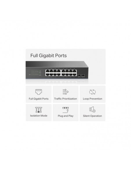 MERCUSYS MS116GS TP-Link Switch 16 ports Gigabit en Tunisie
