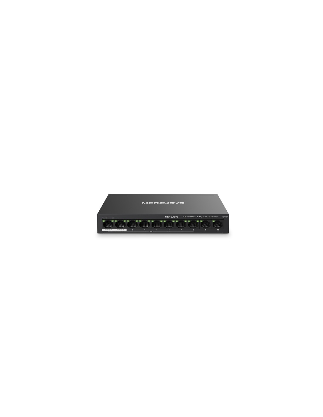 Switch 10 ports Mercusys avec 8 ports PoE+ 10/100 Mbps