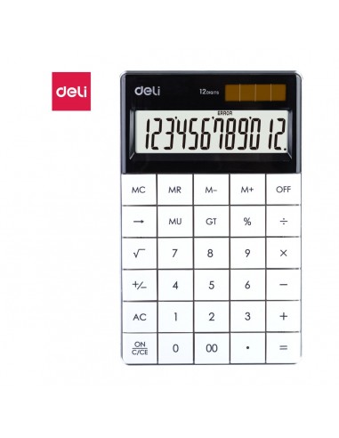 Calculatrice de bureau blanche DELI E1589 12 digits Calculatrice de bureau blanche DELI E1589 12 digits