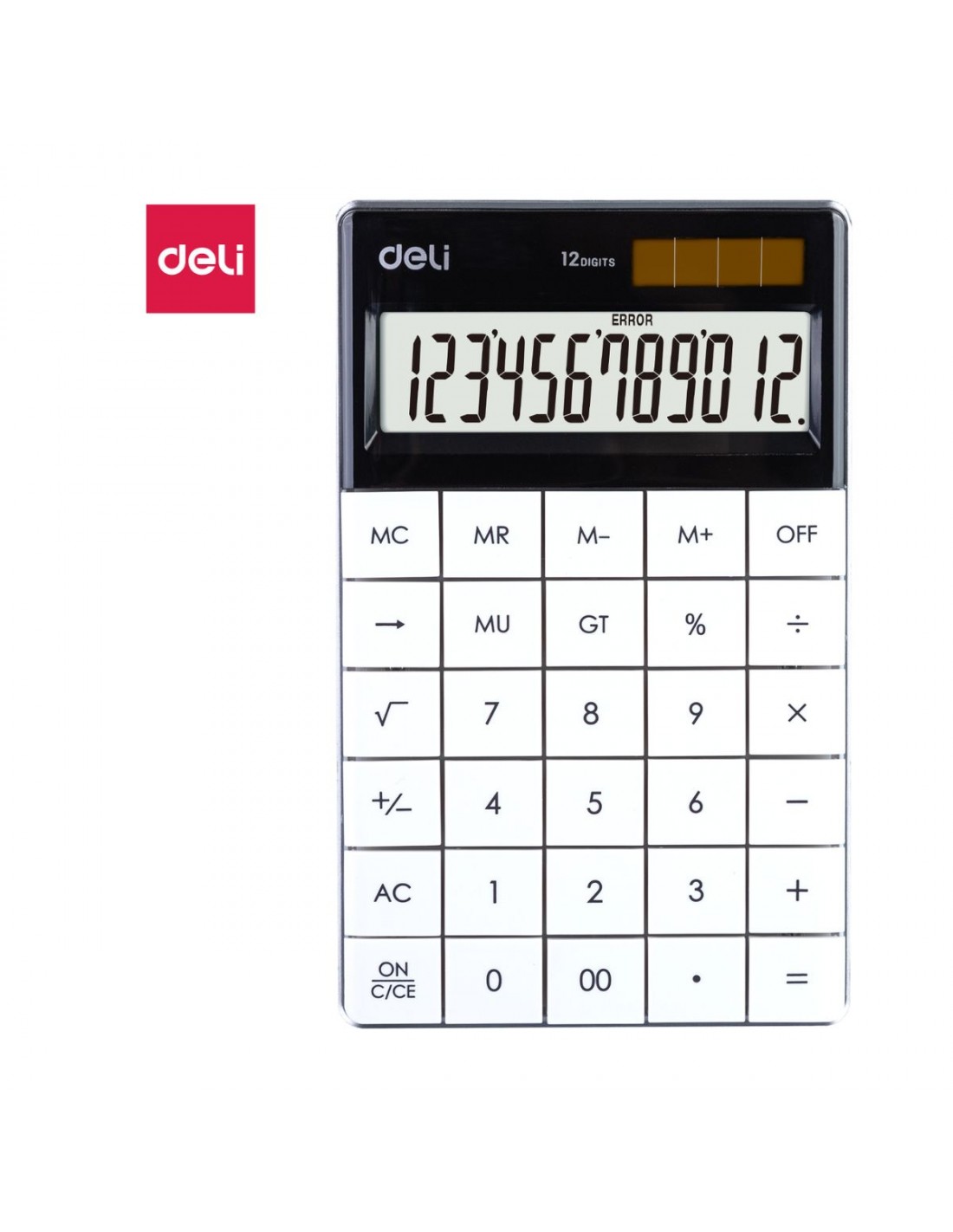 CALCUL 12 DIGIT BLANC E1589 calculatrice blanche 12 chiffres