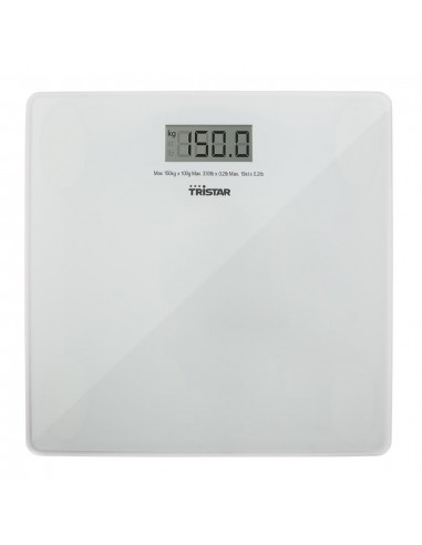 Pèse Personne TRISTAR Ultra Plat 150 KG - Blanc (WG-2419) Pèse Personne TRISTAR Ultra Plat 150 KG - Blanc (WG-2419)