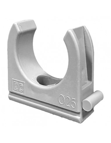 Clip fixe pour tubes électriques