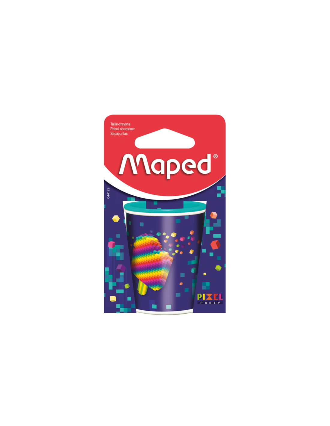 Taille-crayons Maped Pixel Party boîte métallique double trou