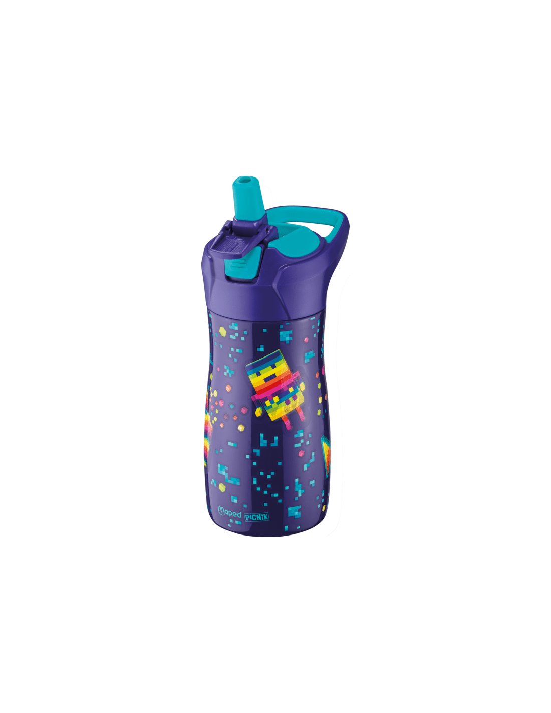 Gourde Inox Maped Pixel Party enfant sport école