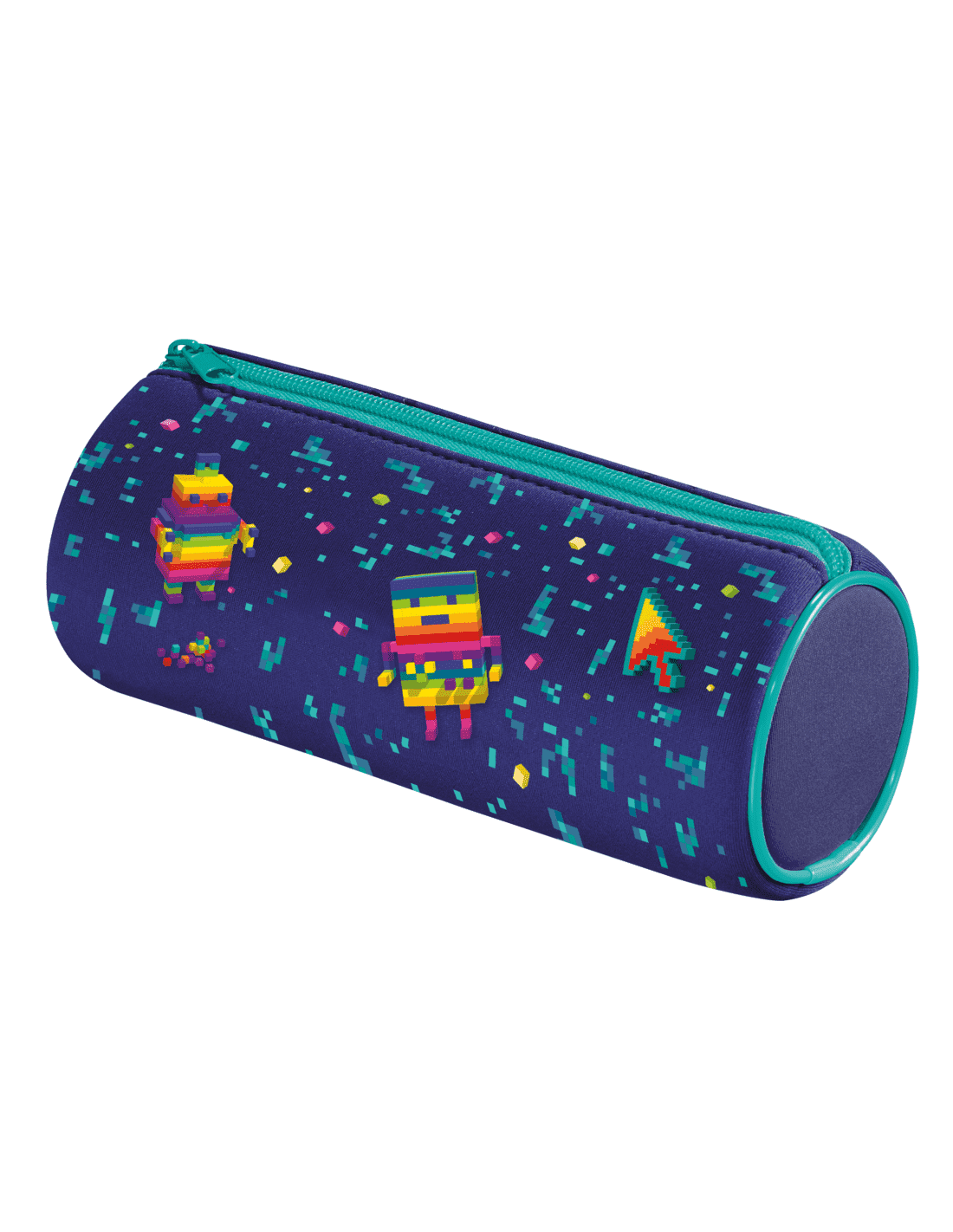 Trousse néoprène résistante pour collège Maped Pixel Party