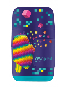 Taille-crayons Gomme Maped Connect Pixel Party (49222) 2