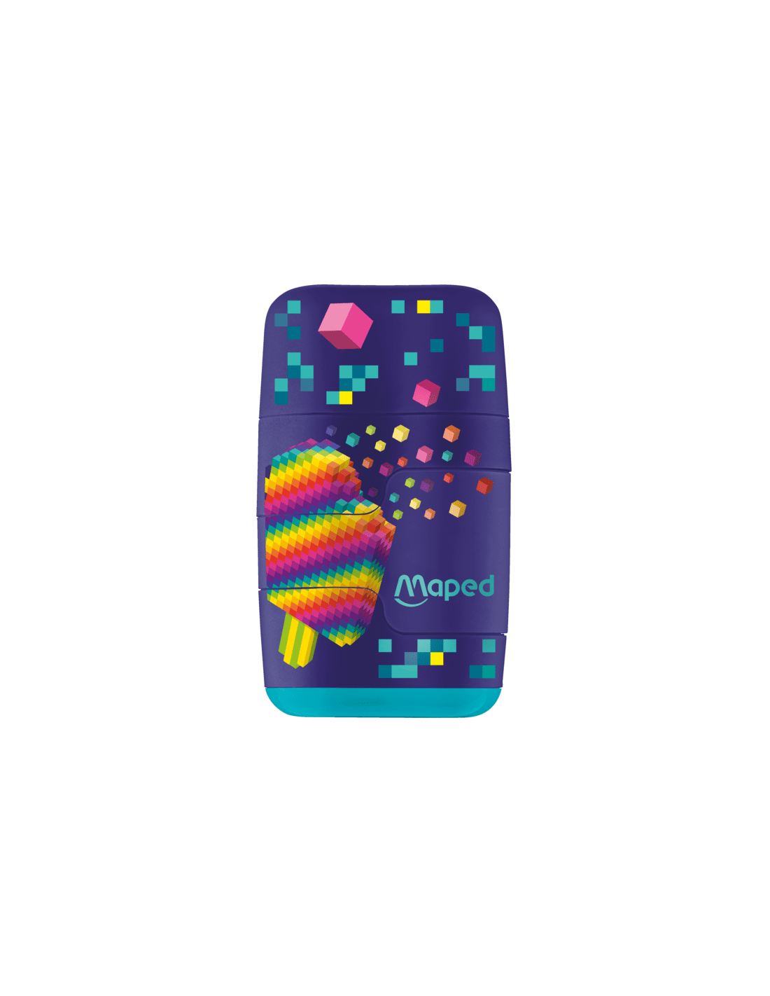 Taille-crayons à 2 trous avec gomme Maped Pixel Party