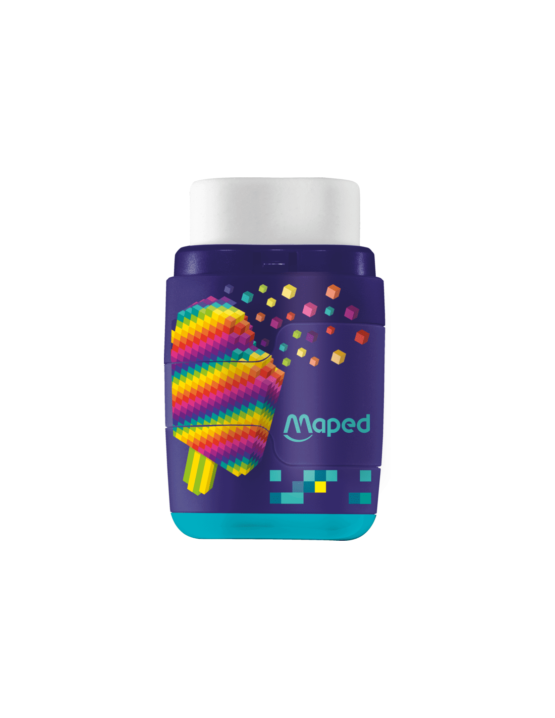 accessoire scolaire Maped Pixel Party 2-en-1 taille-crayons gomme