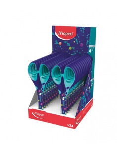 Ciseaux Maped Sensoft 13cm bouts ronds anneaux Pixel party (464918) en Tunisie 2