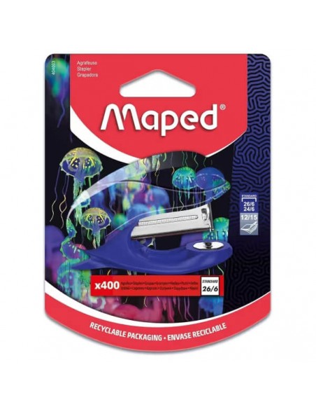 Agrafeuse Mini Maped Deepsea Paradise manuelle de table (404003)