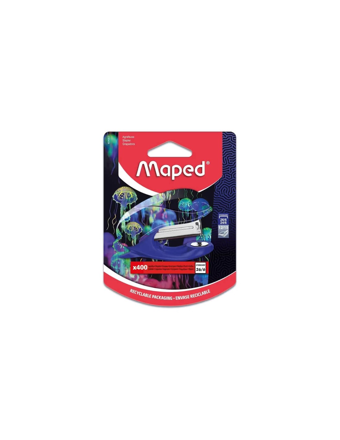 Agrafeuse Mini Maped Deepsea Paradise compacte de bureau