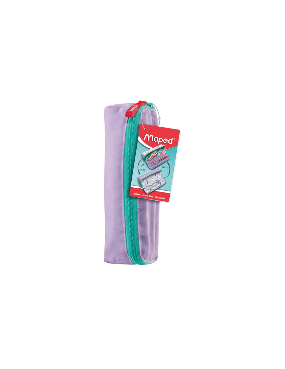 Maped trousse xxl classic pastel avec deux faces