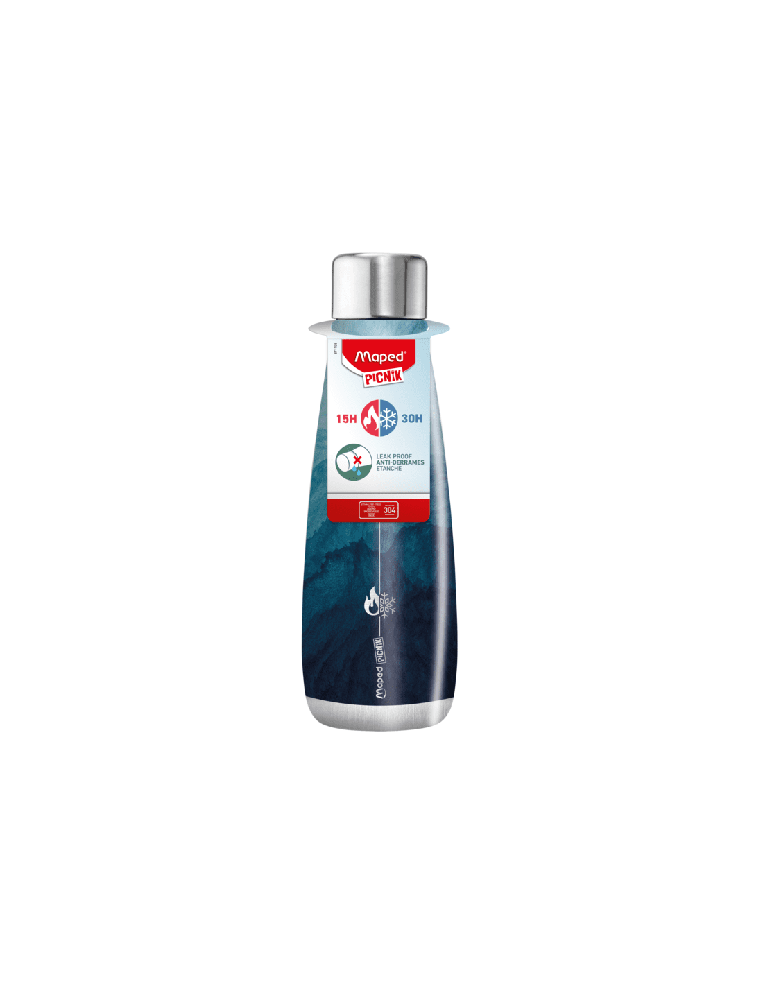 Maped Bouteille isotherme inox 500 ml conservation fraîcheur