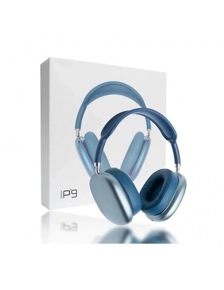 Casque Bluetooth P9 Avec Emplacement Carte Memoire - Bleu en Tunisie