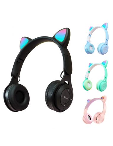 Casque Bluetooth Y08 CAT Noir en Tunisie Casque Bluetooth Y08 CAT Noir en Tunisie