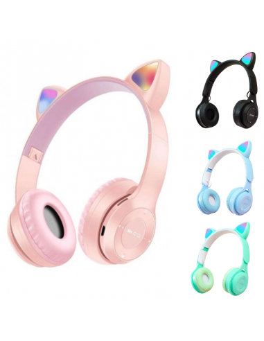 Casque Y08 CAT Bluetooth Rose En Tunisie