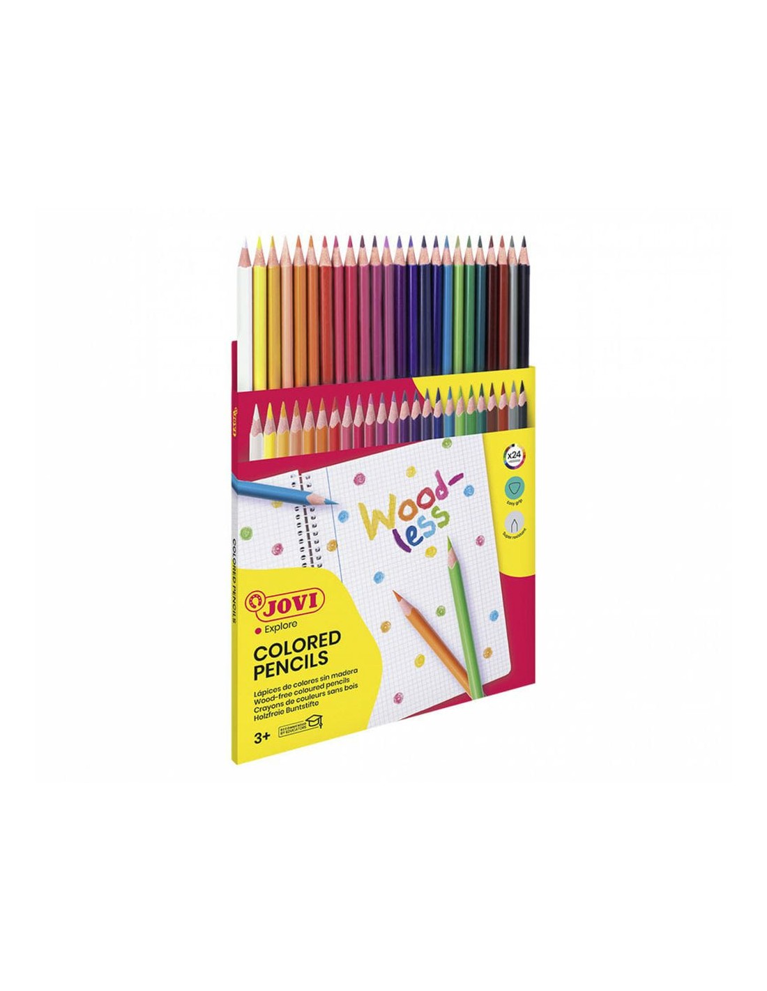Crayon de couleur Jovi Multicolore 24 pièces