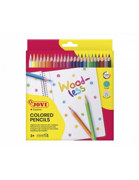 Crayon de couleur Jovi Multicolore 24 pièces (734-24) Crayon de couleur Jovi Multicolore 24 pièces (734-24)