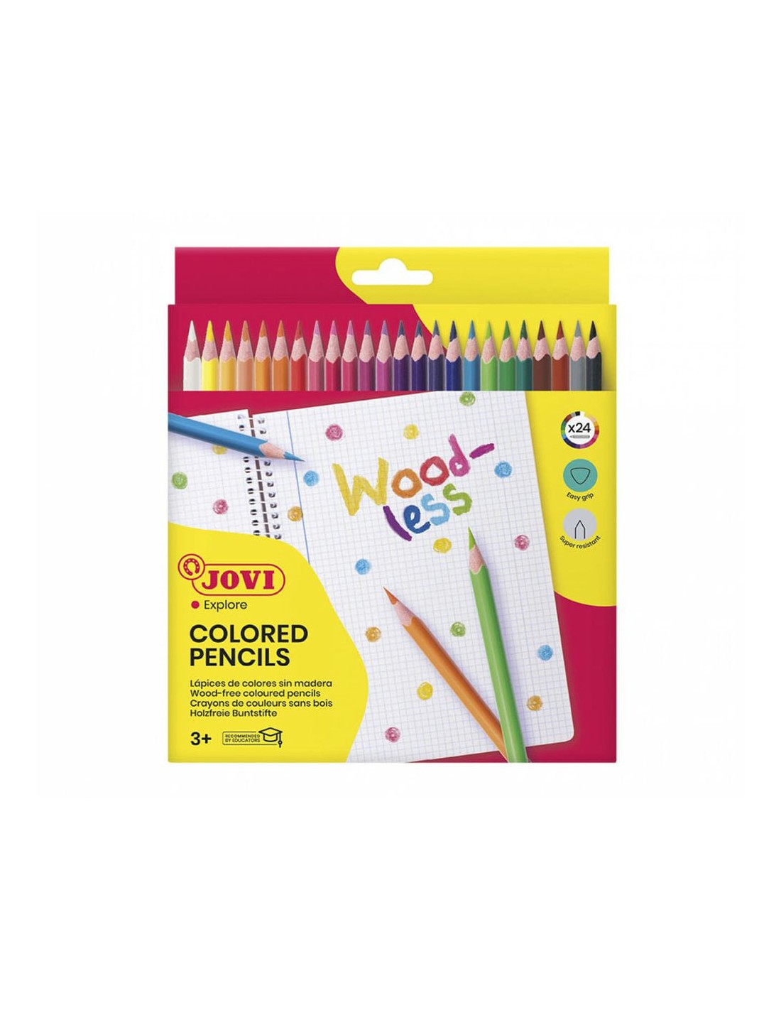 Crayon de couleur ergonomique forme triangulaire