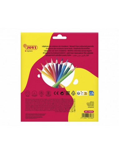 Crayon de couleur Jovi Multicolore 24 pièces (734-24) Crayon de couleur Jovi Multicolore 24 pièces (734-24)