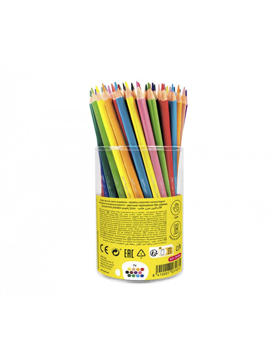 Crayons triangulaires ergonomiques pour dessin