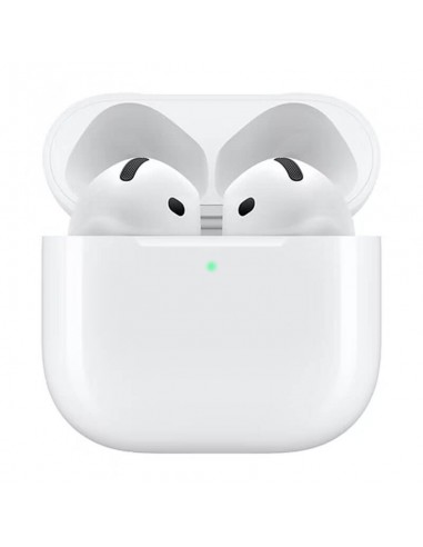 Airpods 4 avec réduction de bruit active et design ergonomique, écouteurs sans fil Apple.