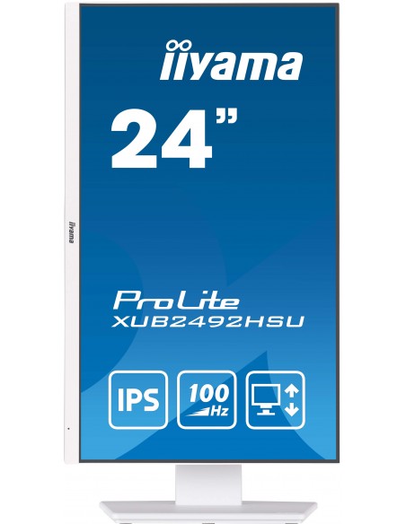 Écran iiyama PROLITE 24" XUB2492HSU-W6 IPS Full HD 100 Hz Blanc