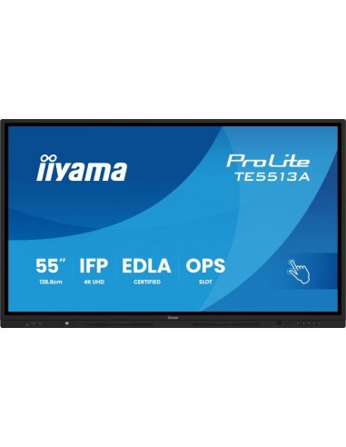 ProLite TE5513A-B1AG - Écran Tactile IIYAMA Interactif 55'' 4K UHD (TE5513A-B1AG)