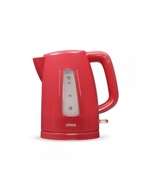 Bouilloire électrique LIVOO 1.7L-2200W Rouge (DOD184RC) en Tunisie