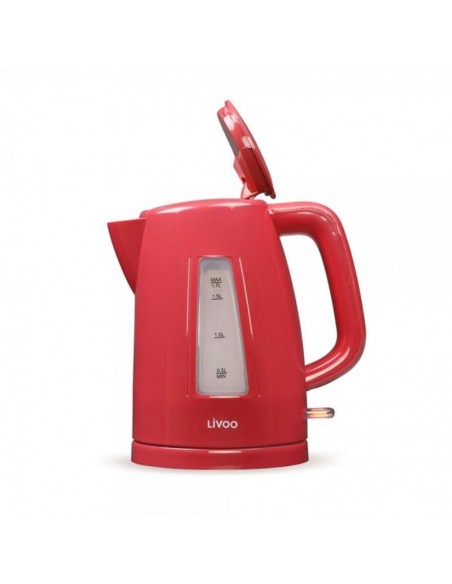 Bouilloire électrique LIVOO 1.7L-2200W Rouge (DOD184RC) en Tunisie