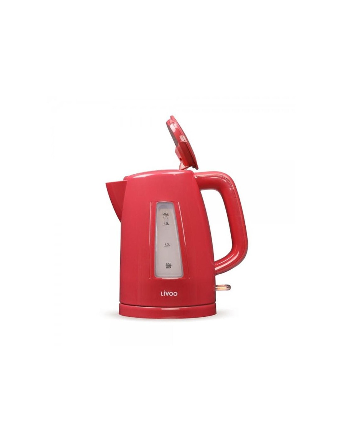 Bouilloire électrique LIVOO design compact rouge