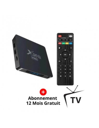 Boîtier TV Android X96Q Pro design compact et élégant en noir Boîtier TV Android X96Q Pro design compact et élégant en noir