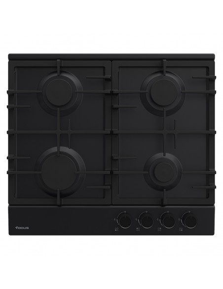 Plaque de Cuisson FOCUS 4 Feux 60 cm Noir (F408B)
