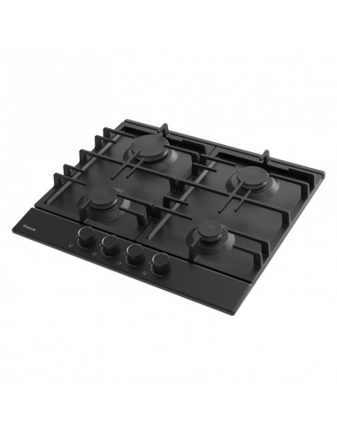 Plaque de Cuisson FOCUS 4 Feux 60 cm Noir (F408B)