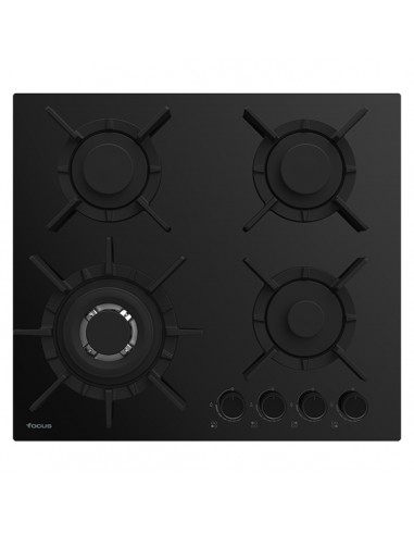 Plaque De Cuisson FOCUS F4015BS 4 Feux 60 Cm - Noir