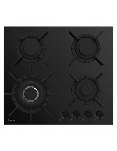 Plaque De Cuisson FOCUS F4015BS 4 Feux 60 Cm - Noir