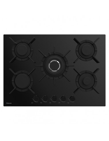 Plaque de Cuisson FOCUS 5 Feux 70 cm Noir (F417B)