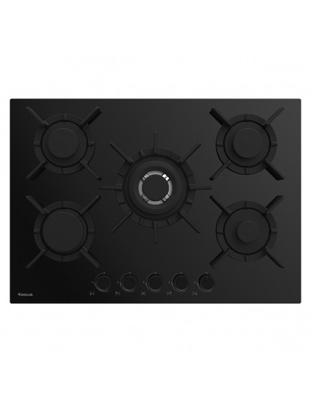 Plaque de Cuisson FOCUS 5 Feux 70 cm Noir (F417B)