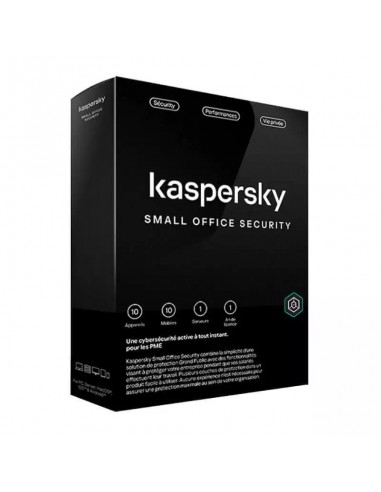Sécurité informatique PME Kaspersky Small Office 10 postes - 10 mobiles - 1 serveurs pour postes et serveurs