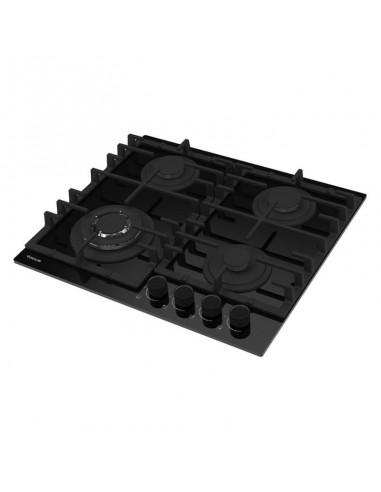 Table de cuisson Focus 4 Feux 60cm - Noir pour cuisine moderne facile à nettoyer Table de cuisson Focus 4 Feux 60cm - Noir pour cuisine moderne facile à nettoyer