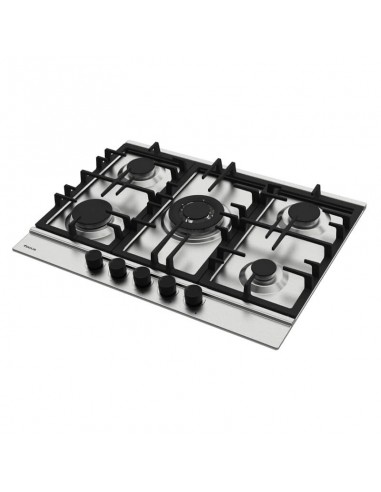 Plaque cuisine Focus 5 feux inox design pratique et sécurisé Plaque cuisine Focus 5 feux inox design pratique et sécurisé